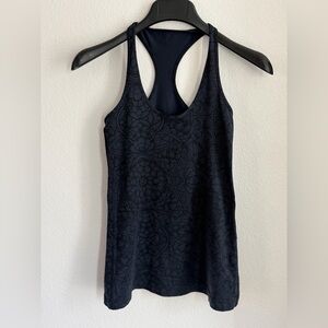Lululemon Cool Racerback Prisma Inkwell Black Size 4 (estimate) No Tag